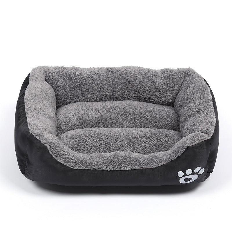 Cama de Forro Polar Suave e Impermeable para Mascotas