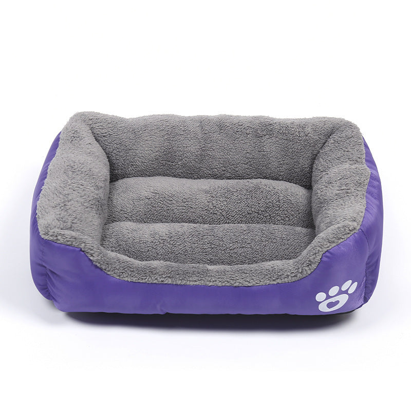 Cama de Forro Polar Suave e Impermeable para Mascotas