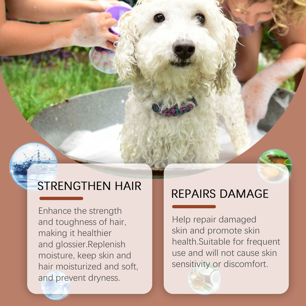 Champú suave para perros con avena y aloe vera
