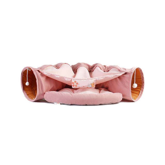 Túnel Plegable de Tela para Gatos