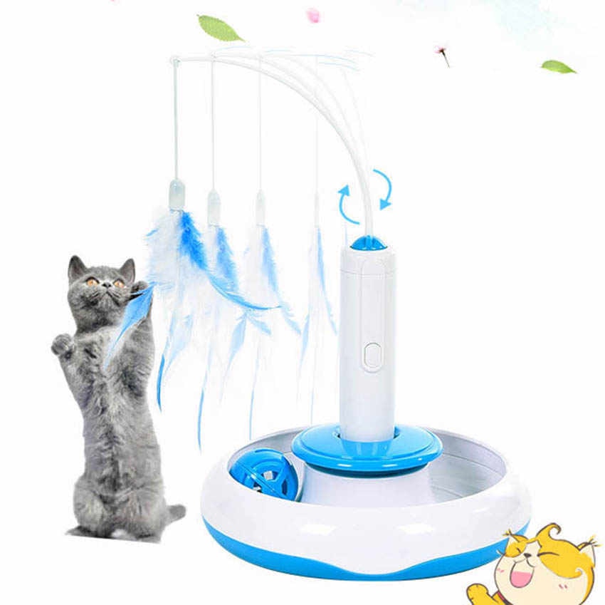 Juguete de Plumas Eléctrico para Gatos