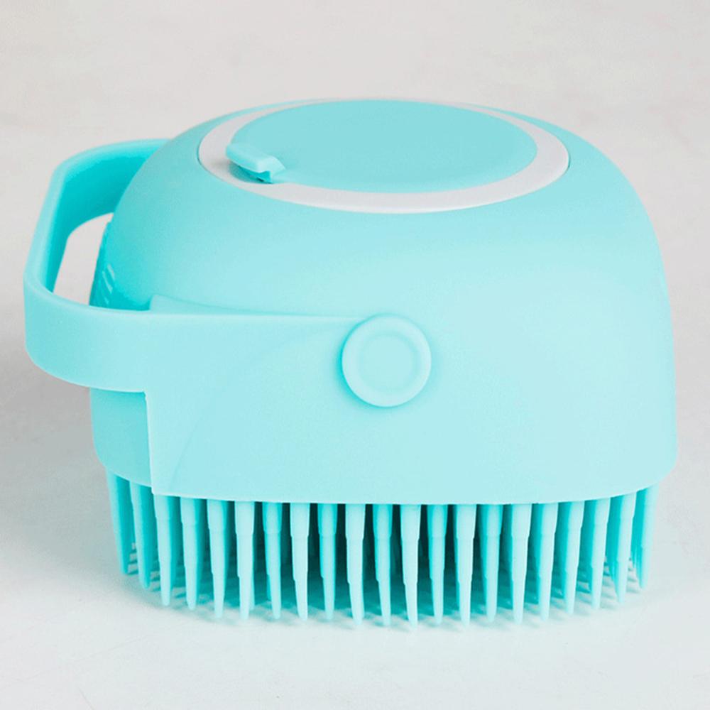 Cepillo de baño de silicona con dispensador de champú