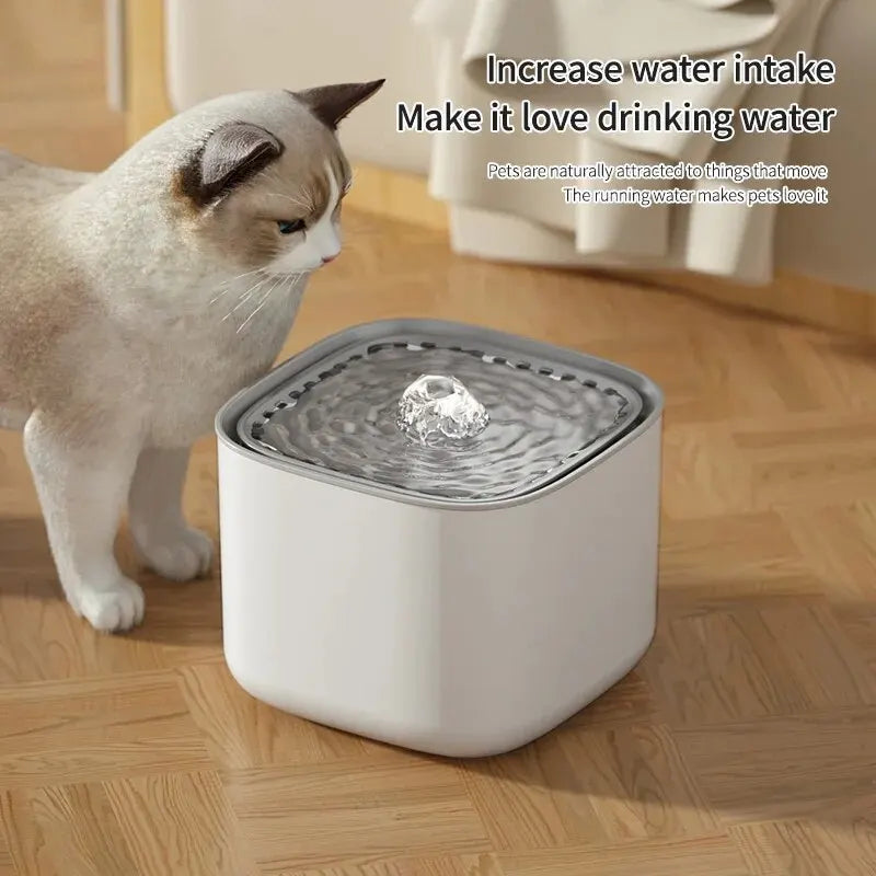 Fuente de Agua con Circulación de Gran Capacidad 3L para Mascotas
