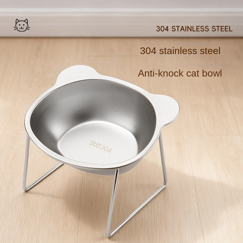Comedero Elevado de Acero Inoxidable 304 para Mascotas