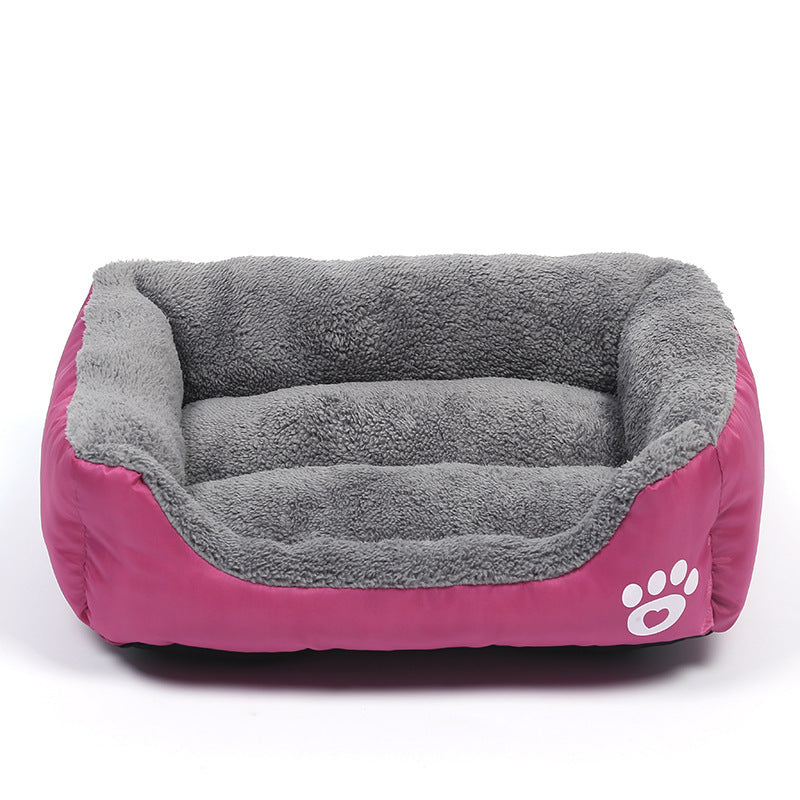 Cama de Forro Polar Suave e Impermeable para Mascotas