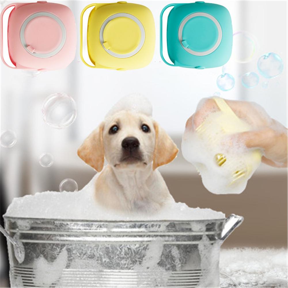 Cepillo de baño de silicona con dispensador de champú