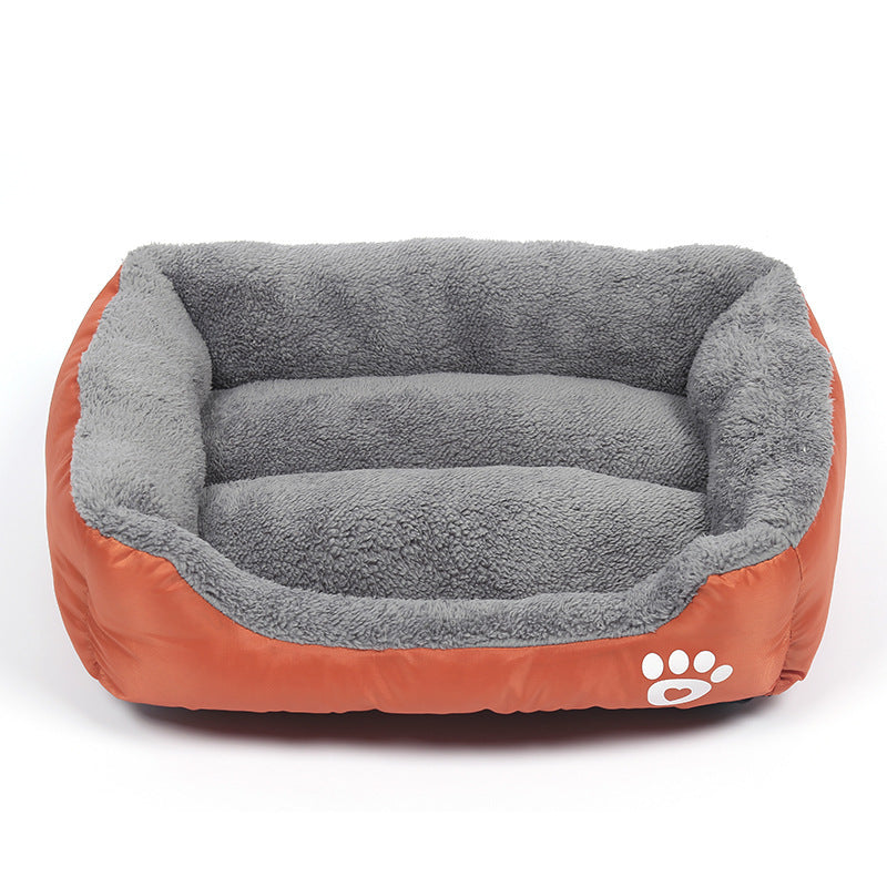 Cama de Forro Polar Suave e Impermeable para Mascotas