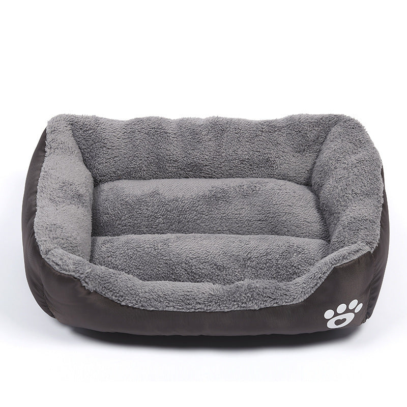 Cama de Forro Polar Suave e Impermeable para Mascotas