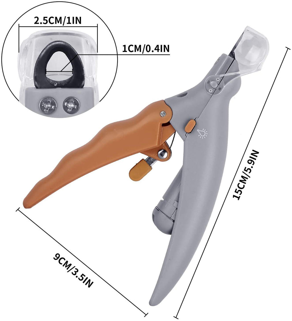 Peti Nail clipper Pet LED Lighted Nail Clipper Cat & Dog Cleaning Scissors Beauty Glow Nail Clipper