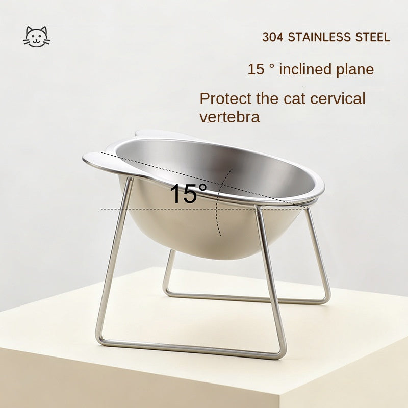 Comedero Elevado de Acero Inoxidable 304 para Mascotas